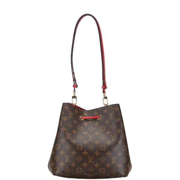 ルイ ヴィトン モノグラム ネオノエ ショルダーバッグ M44021 コクリコ レッド ブラウン PVC レザー レディース LOUIS VUITTON 【中古】