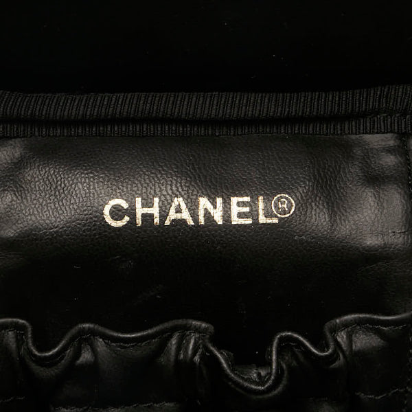 シャネル ココマーク ハンドバッグ バニティバッグ ブラック ゴールド キャビアスキン レディース CHANEL 【中古】