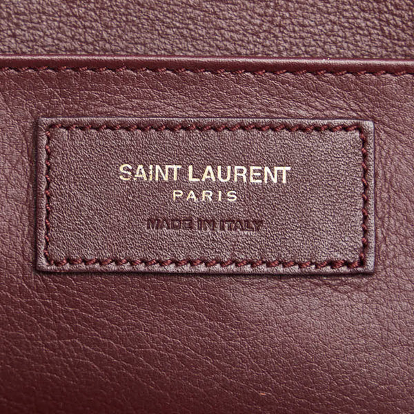 サンローラン ダウンタウン ハンドバッグ ショルダーバッグ 2WAY 436832 ワインレッド レザー パイソン レディース SAINT LAURENT 【中古】