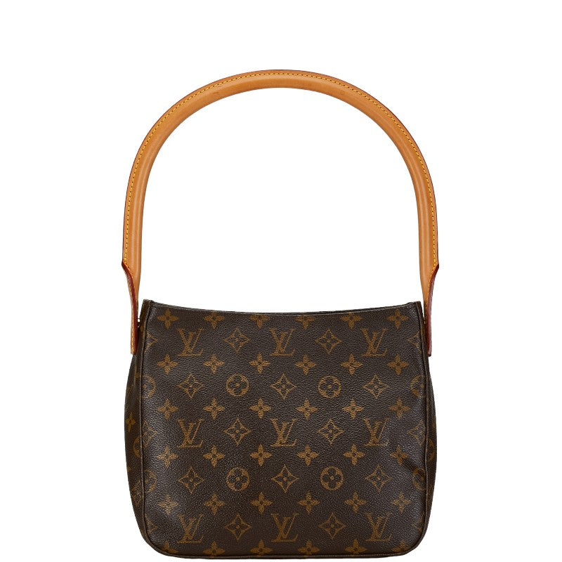 ルイ ヴィトン モノグラム ルーピングMM ショルダーバッグ M51146 ブラウン PVC レザー レディース LOUIS VUITTON 【中古】