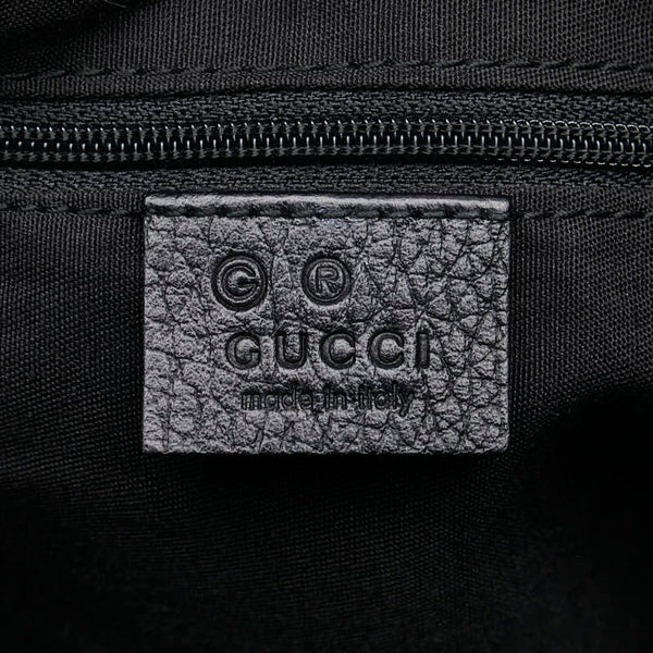 グッチ GGキャンバス アビー ハンドバッグ トートバッグ 293578 ブラック キャンバス レザー レディース GUCCI 【中古】