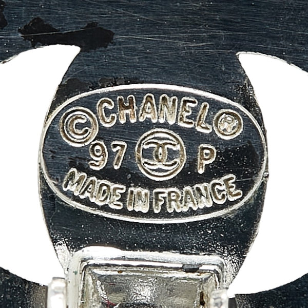 シャネル ヴィンテージ ココマーク ターンロック イヤリング シルバー メタル レディース CHANEL 【中古】