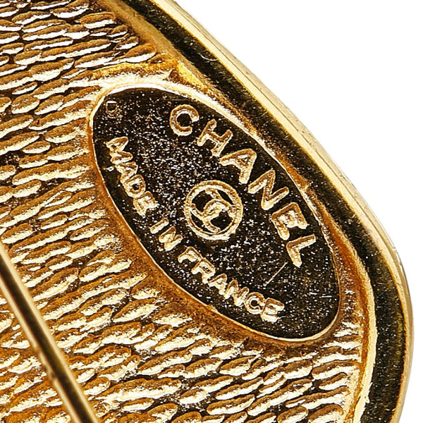 シャネル ひし形 31 RUE CAMBON カンボン ココマーク ブローチ ゴールド メッキ レディース CHANEL 【中古】