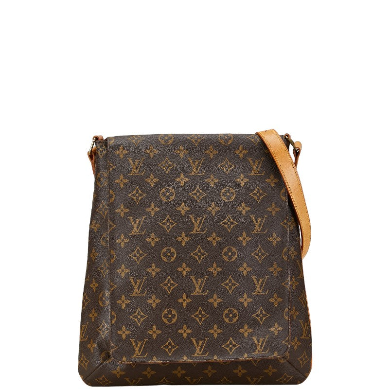 ルイ ヴィトン モノグラム ミュゼット 斜め掛け ショルダーバッグ M51256 ブラウン PVC レザー レディース LOUIS VUITTON 【中古】