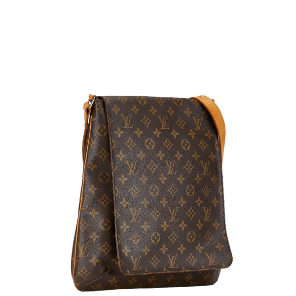 ルイ ヴィトン モノグラム ミュゼット 斜め掛け ショルダーバッグ M51256 ブラウン PVC レザー レディース LOUIS VUITTON 【中古】