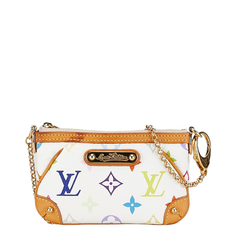 ルイ ヴィトン モノグラム マルチカラー ポシェット ミラPM ポシェット M60098 ブロン ホワイト PVC レザー レディース LOUIS VUITTON 【中古】