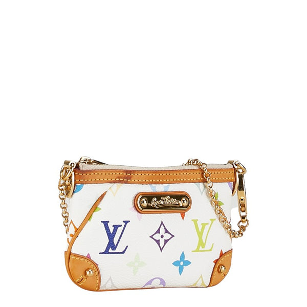 ルイ ヴィトン モノグラム マルチカラー ポシェット ミラPM ポシェット M60098 ブロン ホワイト PVC レザー レディース LOUIS VUITTON 【中古】