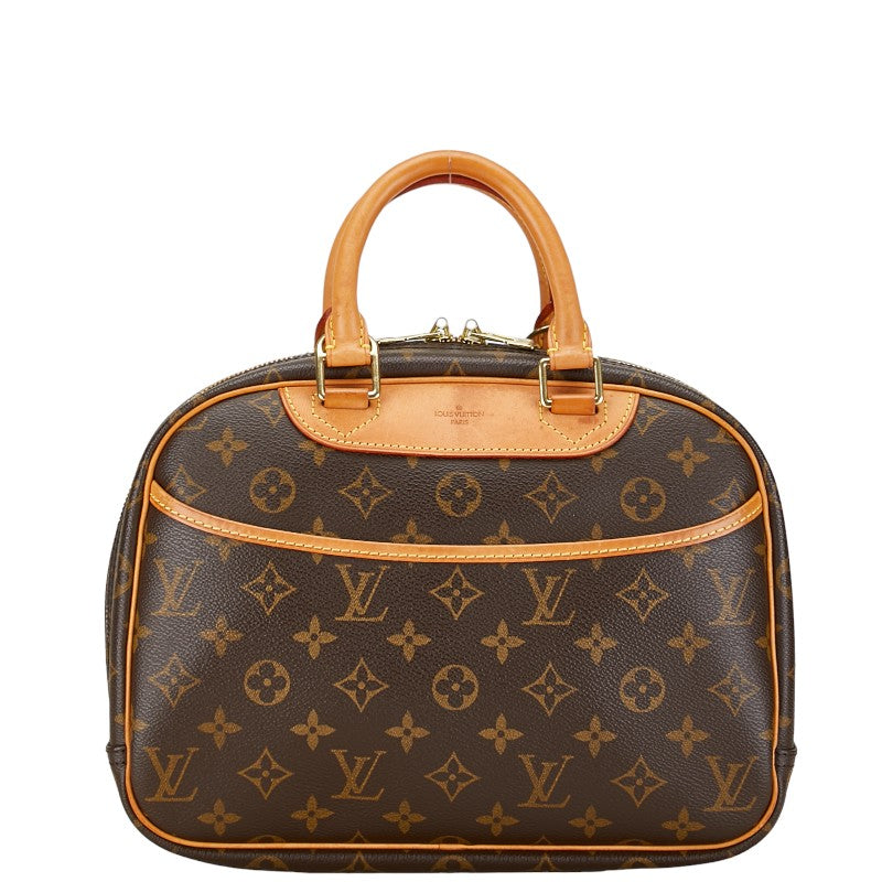 ルイ ヴィトン モノグラム ドーヴィル ハンドバッグ M47270 ブラウン PVC レザー レディース LOUIS VUITTON 【中古】