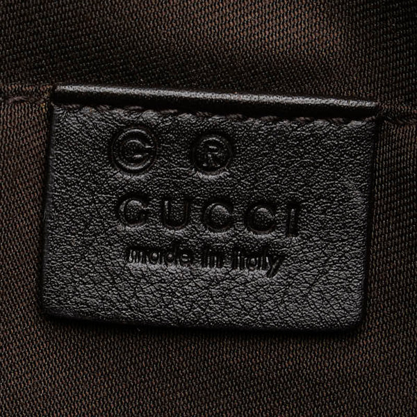 グッチ ホースビット ワンショルダーバッグ ハンドバッグ 210032 ブラウン ベージュ キャンバス レザー レディース GUCCI 【中古】