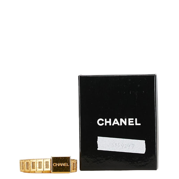 シャネル ロゴ ベルト ゴールド メッキ レディース CHANEL 【中古】