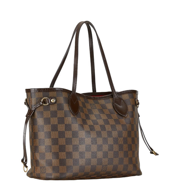 ルイ ヴィトン ダミエ ネヴァーフルPM ハンドバッグ トートバッグ N51109 ブラウン PVC レザー レディース LOUIS VUITTON 【中古】