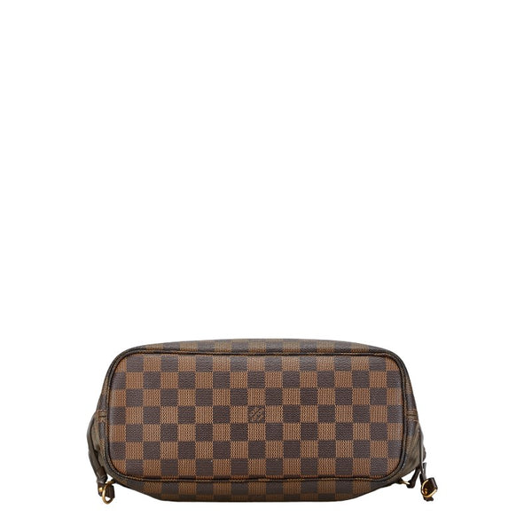 ルイ ヴィトン ダミエ ネヴァーフルPM ハンドバッグ トートバッグ N51109 ブラウン PVC レザー レディース LOUIS VUITTON 【中古】