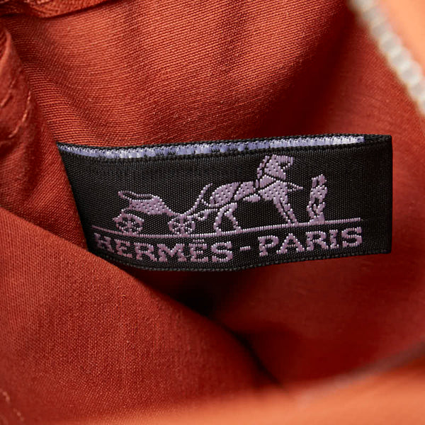 エルメス アカプルコ バンドリエールPM ショルダーバッグ オレンジ トワルシェブロン レザー レディース HERMES 【中古】