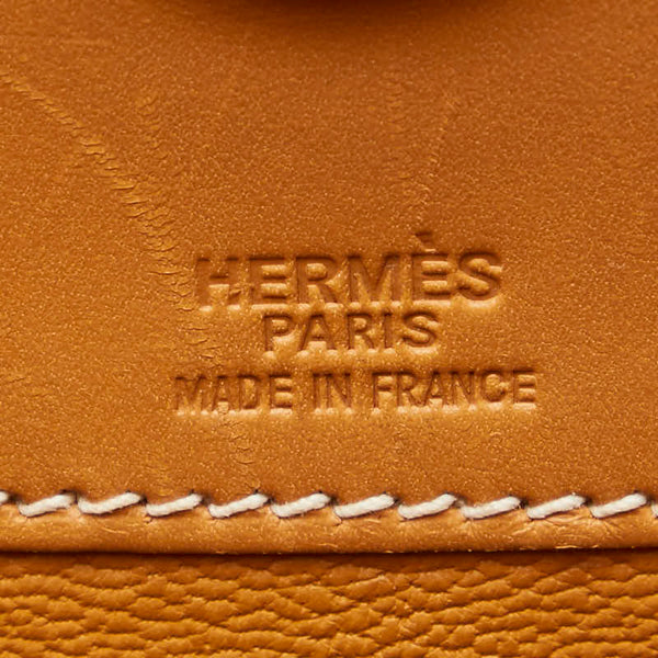 エルメス ダルヴィMM ハンドバッグ キャメル ボックスカーフ レディース HERMES 【中古】