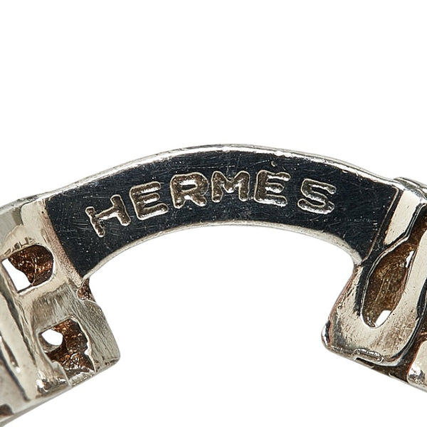 エルメス Hキューブ スクエア カフス SV925 シルバー メンズ HERMES 【中古】