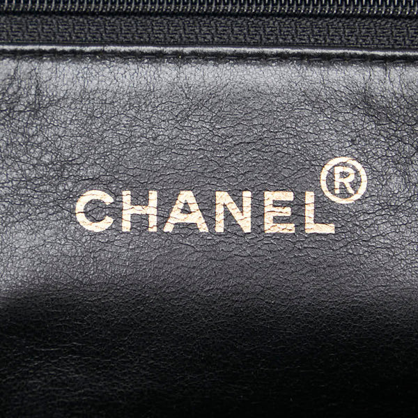 シャネル マトラッセ ココマーク チェーン トートバッグ ブラック キャビアスキン レディース CHANEL 【中古】