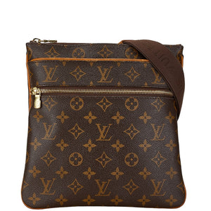 ルイ ヴィトン モノグラム ポシェット ヴァルミー ショルダーバッグ M40524  ブラウン PVC レザー レディース LOUIS VUITTON 【中古】