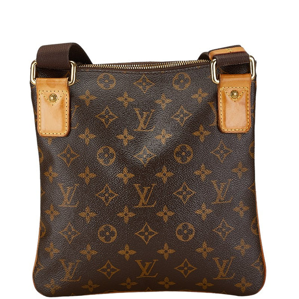 ルイ ヴィトン モノグラム ポシェット ヴァルミー ショルダーバッグ M40524  ブラウン PVC レザー レディース LOUIS VUITTON 【中古】