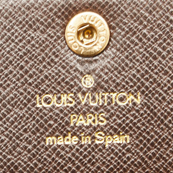 ルイ ヴィトン ダミエ ポルトフォイユ サラ 長財布 ロングウォレット N61734 ブラウン PVC レザー レディース LOUIS VUITTON 【中古】