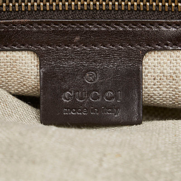 グッチ GGキャンバス ボディバッグ 223948 ブラウン キャンバス レザー レディース GUCCI 【中古】