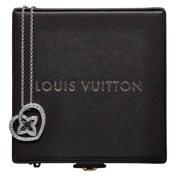 ルイ ヴィトン パンダンティフ クールPM ダイヤモンド ネックレス Q93214 シルバー K18WG ホワイトゴールド レディース LOUIS VUITTON 【中古】