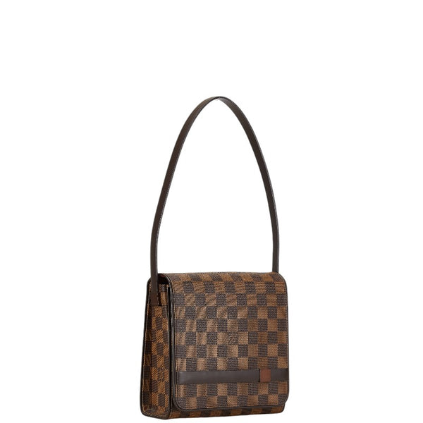 ルイ ヴィトン ダミエ トライベッカ ミニ ショルダーバッグ N51162 ブラウン PVC レザー レディース LOUIS VUITTON 【中古】