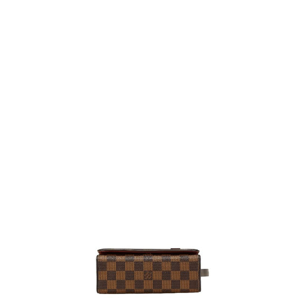 ルイ ヴィトン ダミエ トライベッカ ミニ ショルダーバッグ N51162 ブラウン PVC レザー レディース LOUIS VUITTON 【中古】