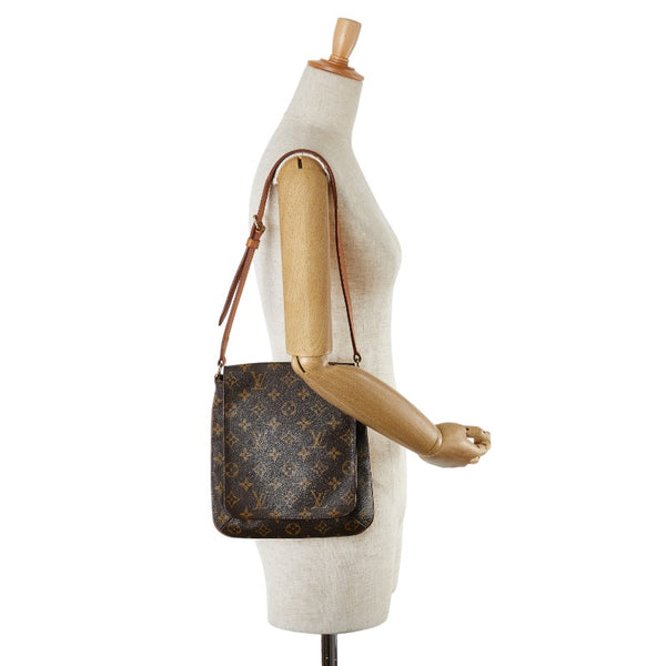 ルイ ヴィトン モノグラム ミュゼットサルサ ショート ショルダーバッグ M51258 ブラウン PVC レザー レディース LOUIS VUITTON 【中古】