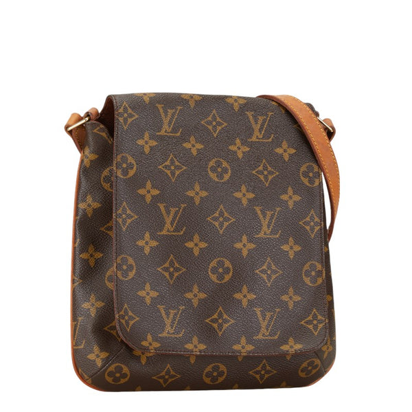 ルイ ヴィトン モノグラム ミュゼットサルサ ショート ショルダーバッグ M51258 ブラウン PVC レザー レディース LOUIS VUITTON 【中古】