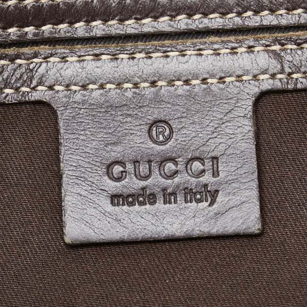 グッチ GGスプリーム ボディバッグ ウエストバッグ 211110 ベージュ ネイビー PVC レザー レディース GUCCI 【中古】