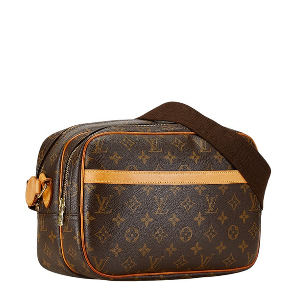 ルイ ヴィトン モノグラム リポーターPM 斜め掛け ショルダーバッグ  M45254 ブラウン PVC レザー レディース LOUIS VUITTON 【中古】