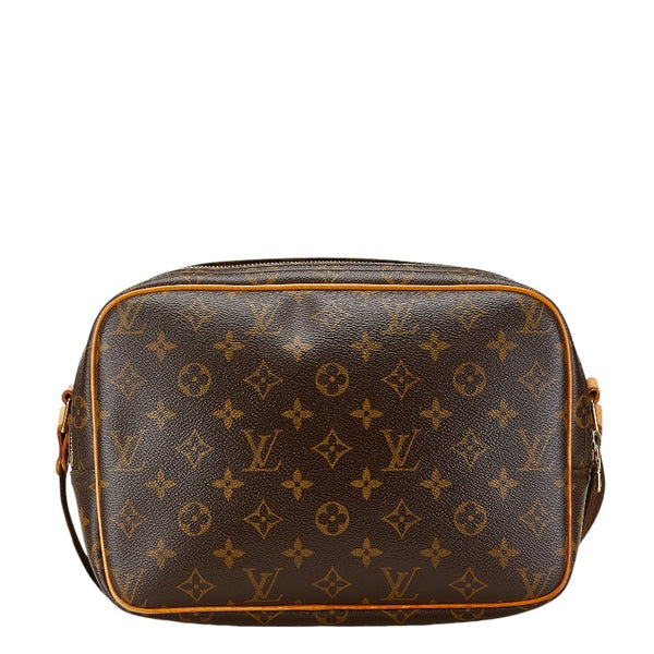 ルイ ヴィトン モノグラム リポーターPM 斜め掛け ショルダーバッグ  M45254 ブラウン PVC レザー レディース LOUIS VUITTON 【中古】