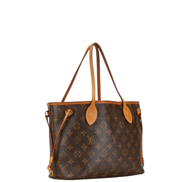 ルイ ヴィトン モノグラム ネヴァーフルPM トートバッグ ショルダーバッグ M41245 ブラウン PVC レザー レディース LOUIS VUITTON 【中古】