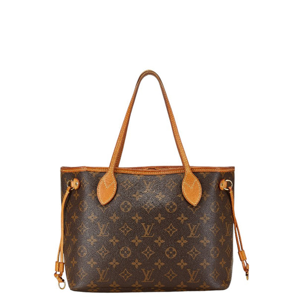 ルイ ヴィトン モノグラム ネヴァーフルPM トートバッグ ショルダーバッグ M41245 ブラウン PVC レザー レディース LOUIS VUITTON 【中古】