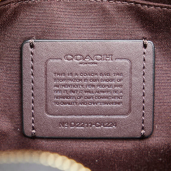 コーチ 2023年 春夏 ハンドバッグ トートバッグ ショルダーバッグ 2WAY CA224 IMBLK ブラック レザー レディース COACH 【中古】