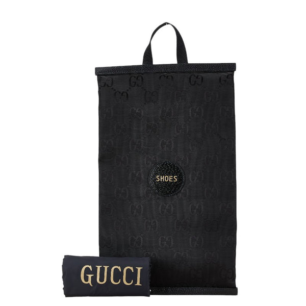 グッチ GGナイロン グッチ オフ ザ グリッド シューズバッグ 674241 ブラック ナイロン レザー メンズ GUCCI 【中古】