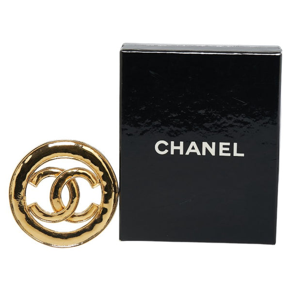 シャネル ヴィンテージ ココマーク ブローチ ゴールド メッキ レディース CHANEL 【中古】