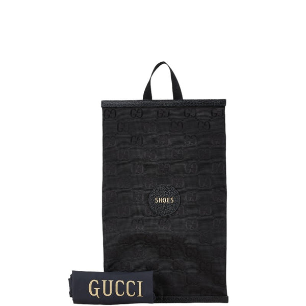 グッチ GGナイロン シューズバッグ 674241 ブラック ナイロン レザー レディース GUCCI 【中古】