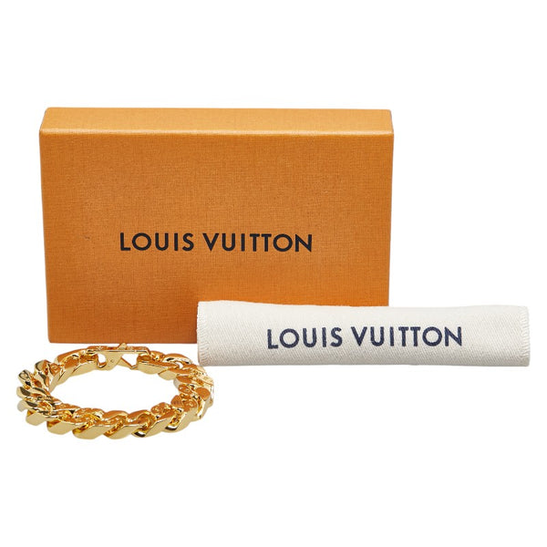 ルイ ヴィトン モノグラム チェーンリンクス ブレスレット M00305 ゴールド メッキ レディース LOUIS VUITTON 【中古】