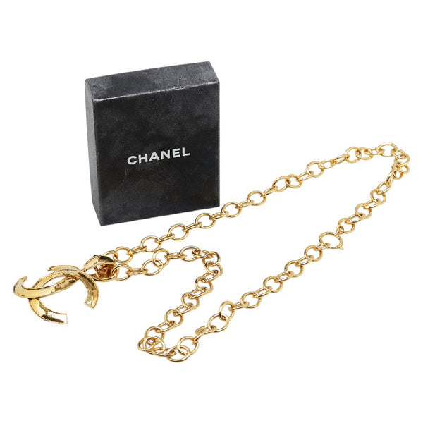 シャネル ヴィンテージ ココマーク チェーン ネックレス ゴールド メッキ レディース CHANEL 【中古】