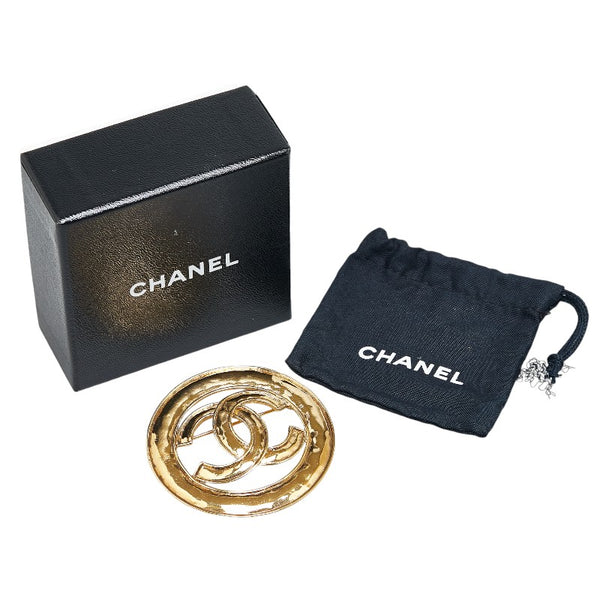 シャネル ヴィンテージ ココマーク ブローチ ゴールド メッキ レディース CHANEL 【中古】