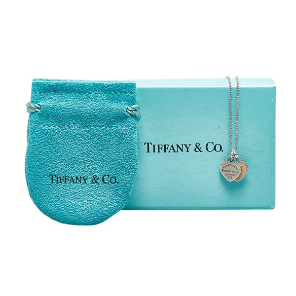 ティファニー リターントゥダブルハート ネックレス スターリングシルバー レディース TIFFANY&Co. 【中古】