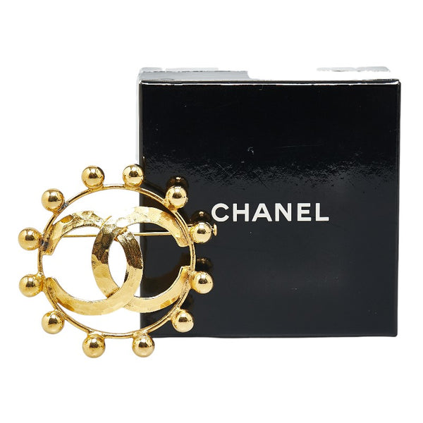 シャネル ココマーク ブローチ ゴールド メッキ レディース CHANEL 【中古】