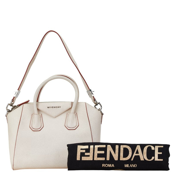 ジバンシー アンティゴナ ショルダーバッグ ホワイト レザー レディース Givenchy 【中古】