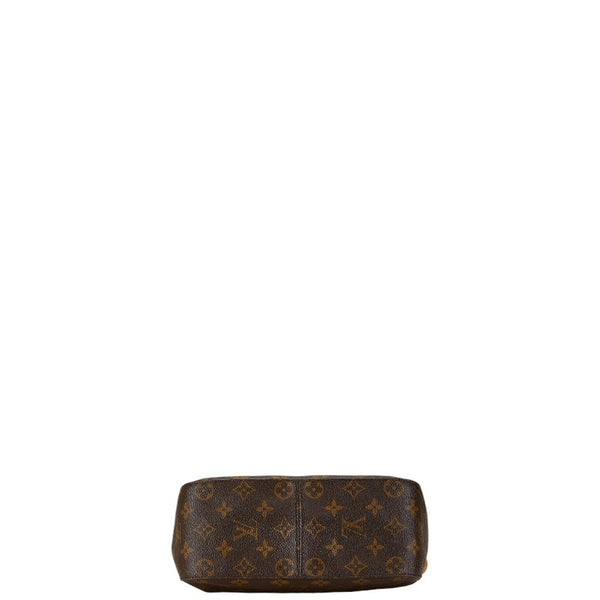 ルイ ヴィトン モノグラム ルーピングMM ショルダーバッグ ハンドバッグ M51146 ブラウン PVC レザー レディース LOUIS VUITTON 【中古】