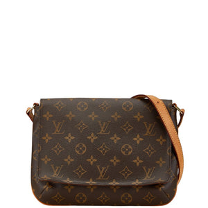 ルイ ヴィトン モノグラム ミュゼット タンゴ ショート ショルダーバッグ M51257 ブラウン PVC レザー レディース LOUIS VUITTON 【中古】