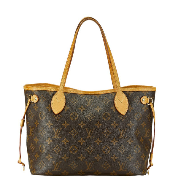 ルイ ヴィトン モノグラム ネヴァーフルPM ハンドバッグ トートバッグ M40155 ブラウン PVC レザー レディース LOUIS VUITTON 【中古】