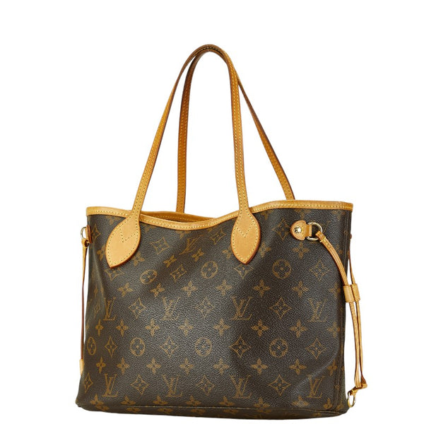 ルイ ヴィトン モノグラム ネヴァーフルPM ハンドバッグ トートバッグ M40155 ブラウン PVC レザー レディース LOUIS VUITTON 【中古】