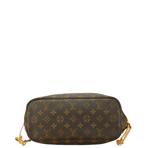 ルイ ヴィトン モノグラム ネヴァーフルPM ハンドバッグ トートバッグ M40155 ブラウン PVC レザー レディース LOUIS VUITTON 【中古】