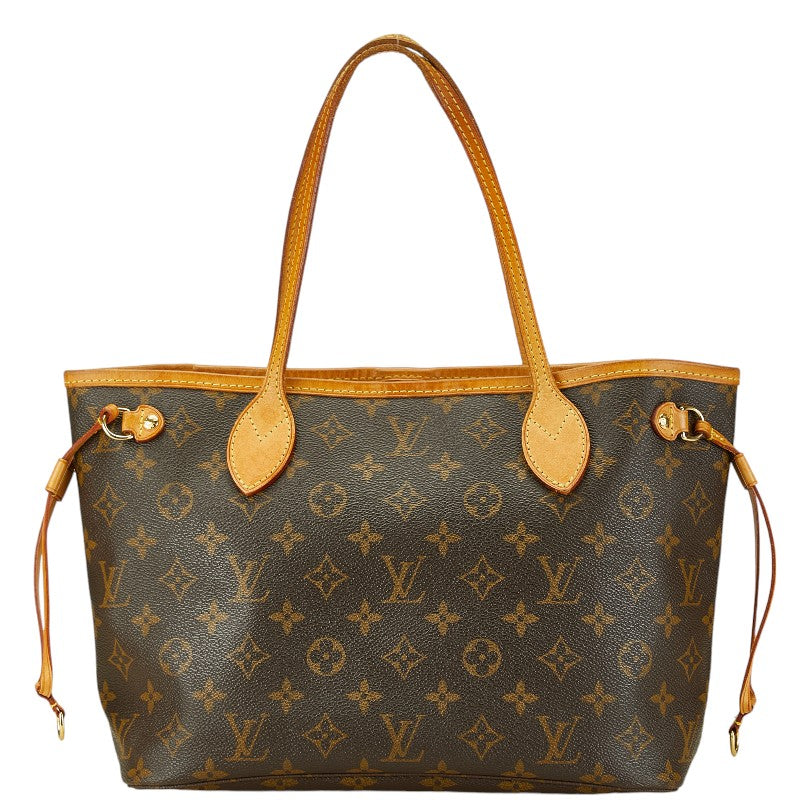 ルイ ヴィトン モノグラム ネヴァーフルPM トートバッグ ハンドバッグ M41000 ブラウン PVC レザー レディース LOUIS VUITTON 【中古】